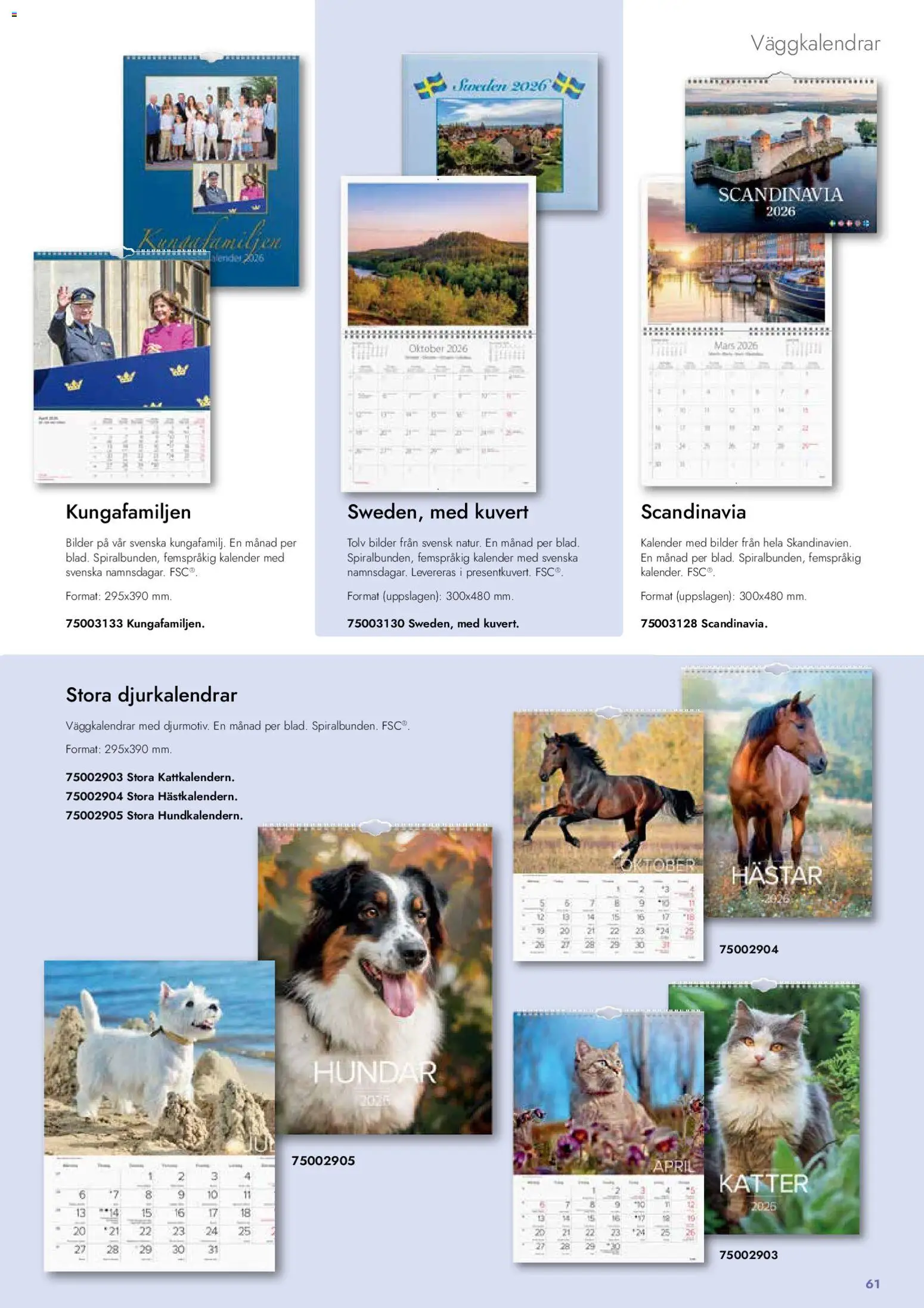 Lyreco reklamblad aktuell från 26.01.2026 | Sida: 61 | Produkter: Kuvert, Blender, Kalender