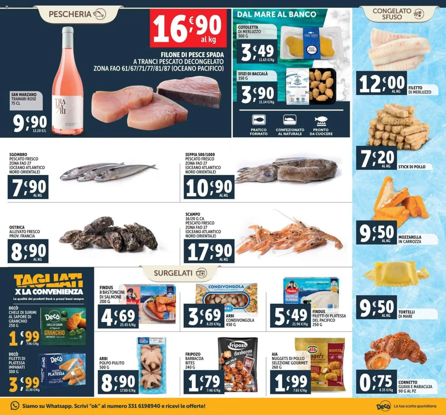 Volantino Decò del 28.10.2025 | Pagina: 7 | Prodotti: Pollo, Salmone, Pesce, Surimi