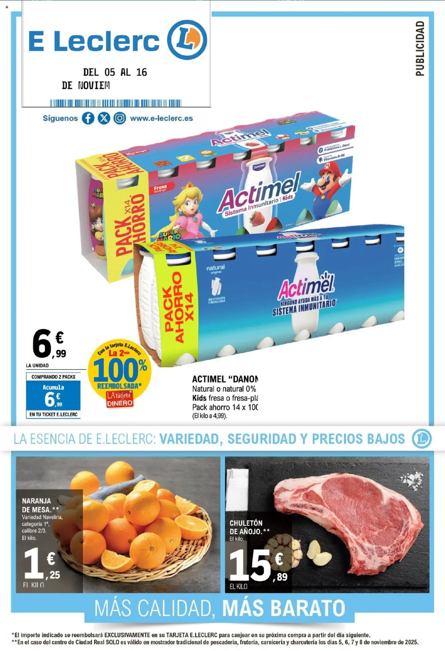 E.Leclerc folleto │ válido desde el 05.11.2025 | Página: 1