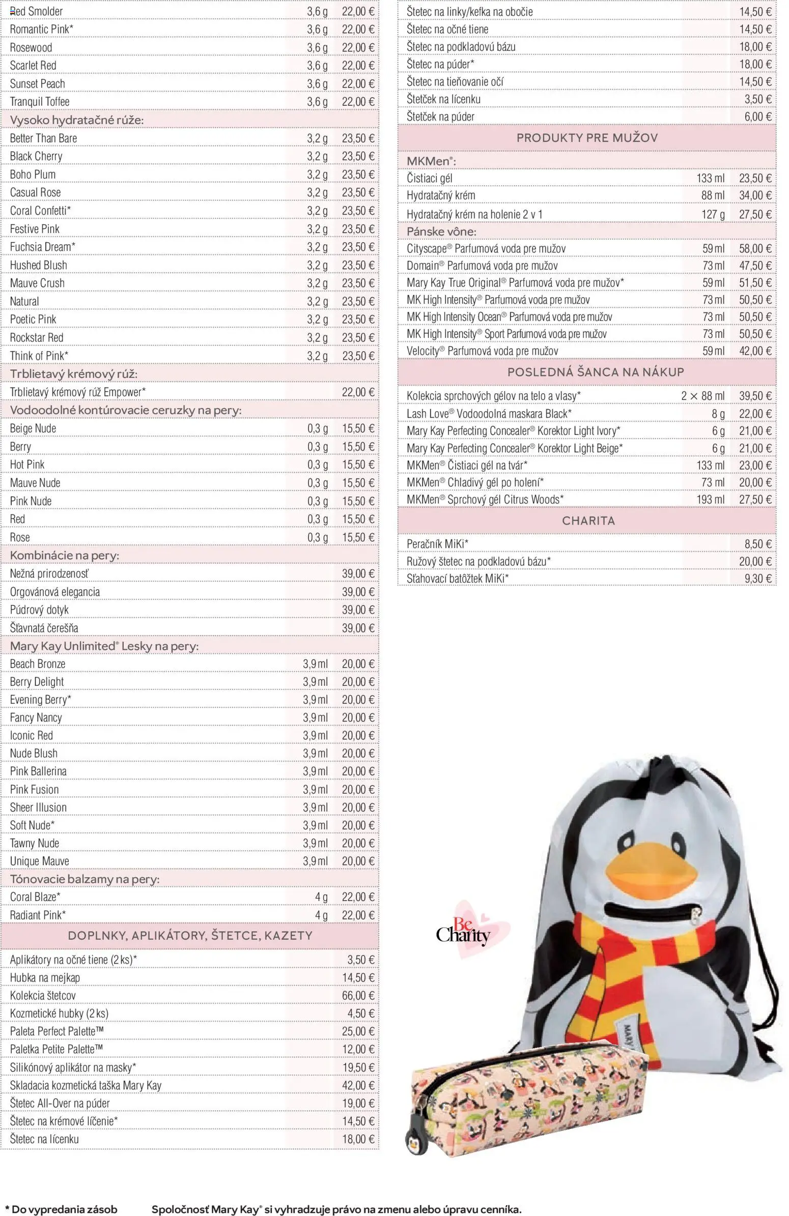 Nové Mary Kay akcie – leták je platný od 01.01.2026 | Strana: 44 | Produkty: Korektor, Púder, Peračník, Ruže