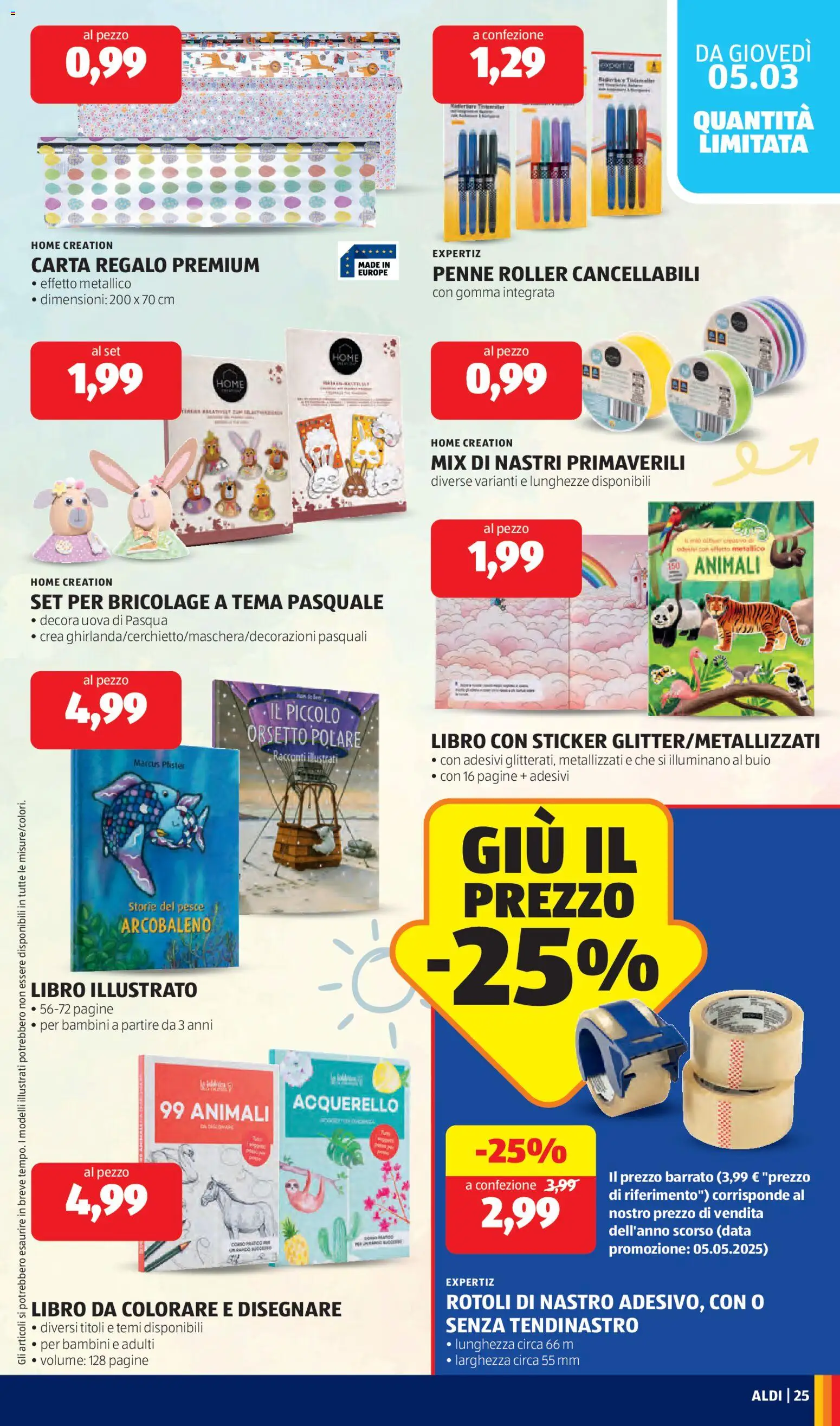 Volantino Aldi del 02.03.2026 | Pagina: 25 | Prodotti: Uova, Pesce, Data, Penne