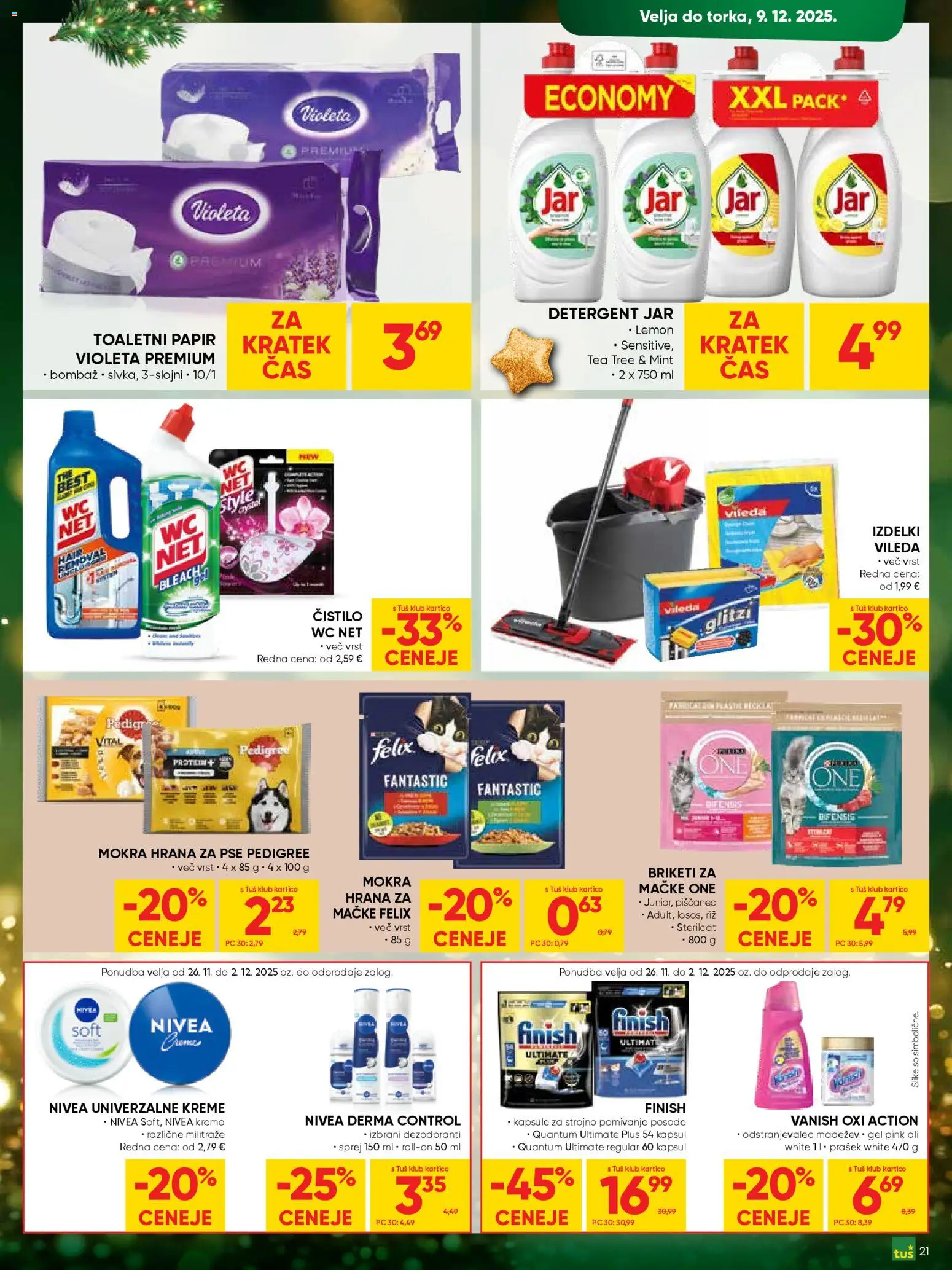 Novi Tuš katalog ponudbe – veljaven od 26.11.2025 | Stran: 21 | Izdelki: Krema, Odstranjevalec madezev, Detergent, Riz