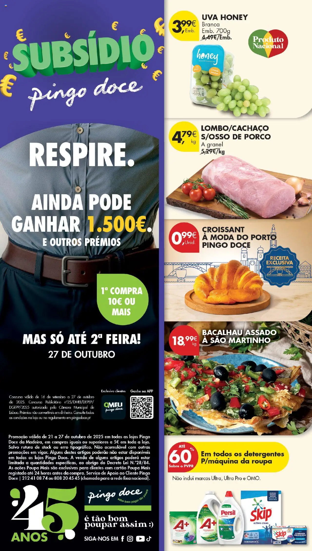 Pingo Doce Poupe Esta Semana Madeira │ válido de 21.10.2025 | Página: 36 | Produtos: Bacalhau, Sal, Persil