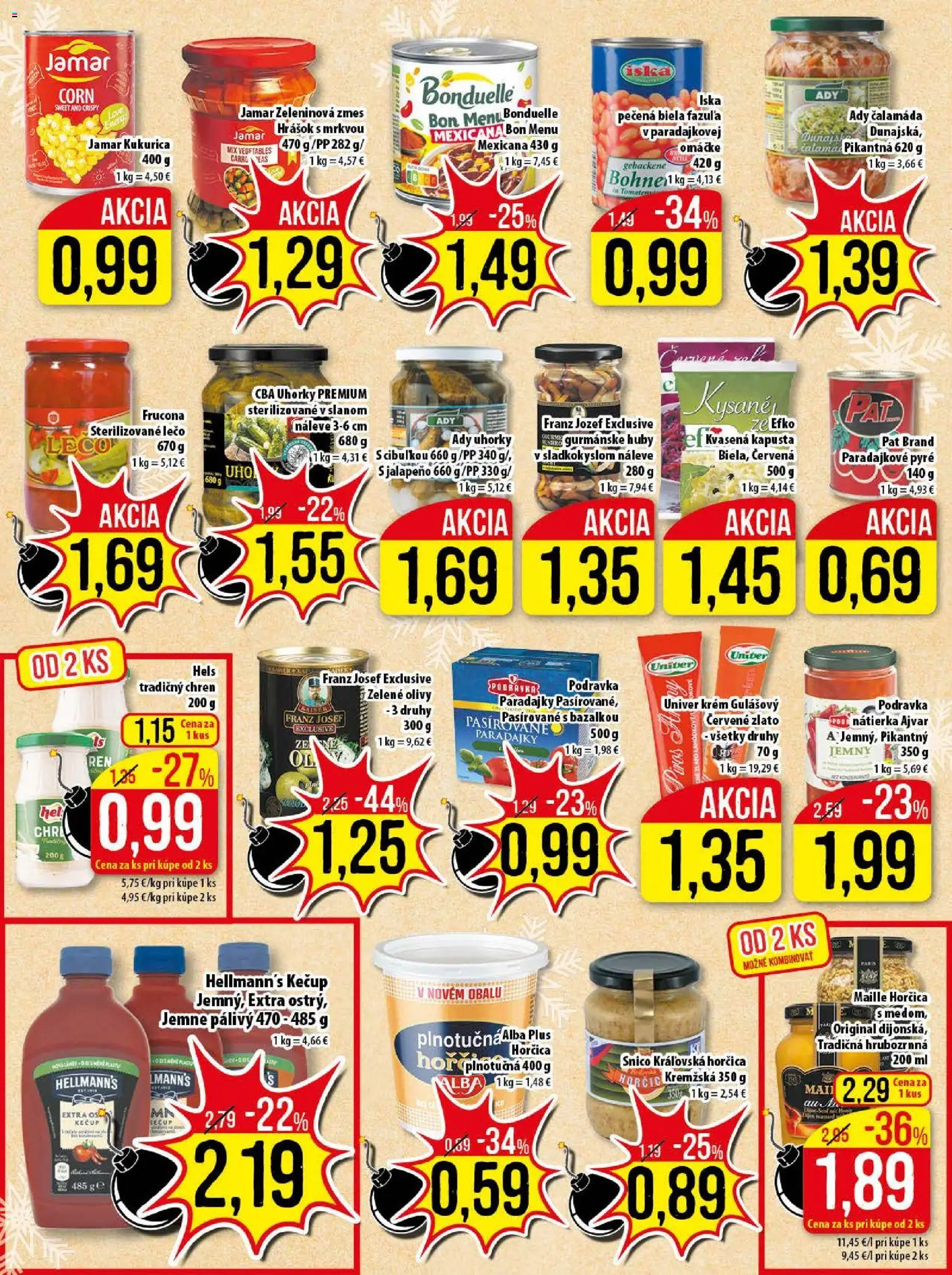 Nové Klas akcie – leták je platný od 29.12.2025 | Strana: 17 | Produkty: Kapusta, Paradajky, Krém, Kukurica