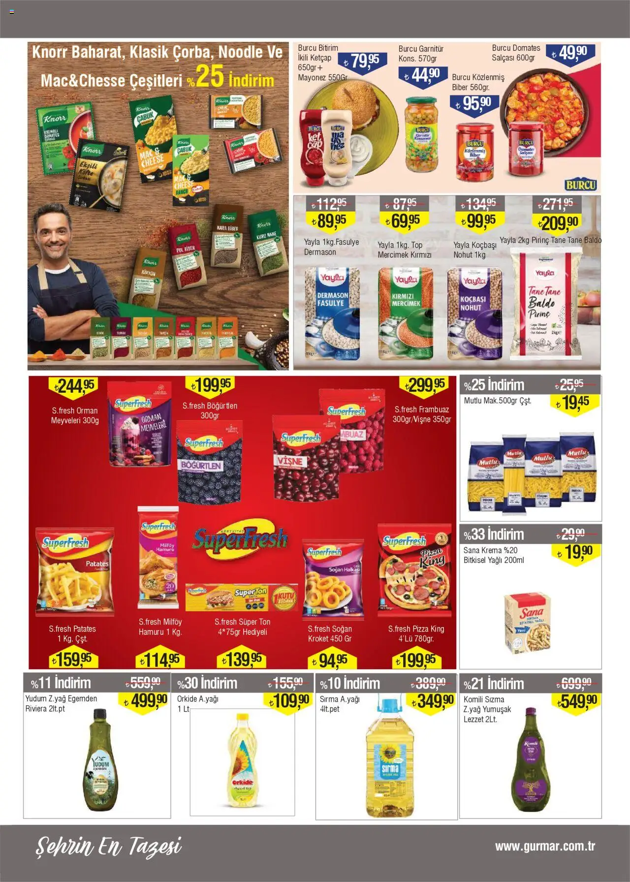 Gürmar - Katalog - 16.10.2025 tarihinden itibaren geçerlidir | Sayfa: 7 | Ürünler: Fasulye, Pizza, Domates, Pirinç