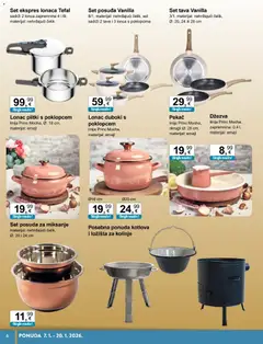 KTC - Katalog tehnike i posuđa - Pregled kataloga iz trgovine KTC, vrijedi od 07.01.2026 | Stranica: 6 | Proizvodi: Dzezva, Tava, Lonac