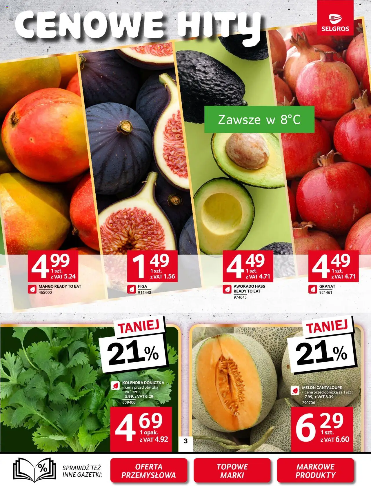 Selgros cash&carry Gazetka od 11.09.2025 | Strona: 5 | Produkty: Mango, Melon, Doniczka, Awokado