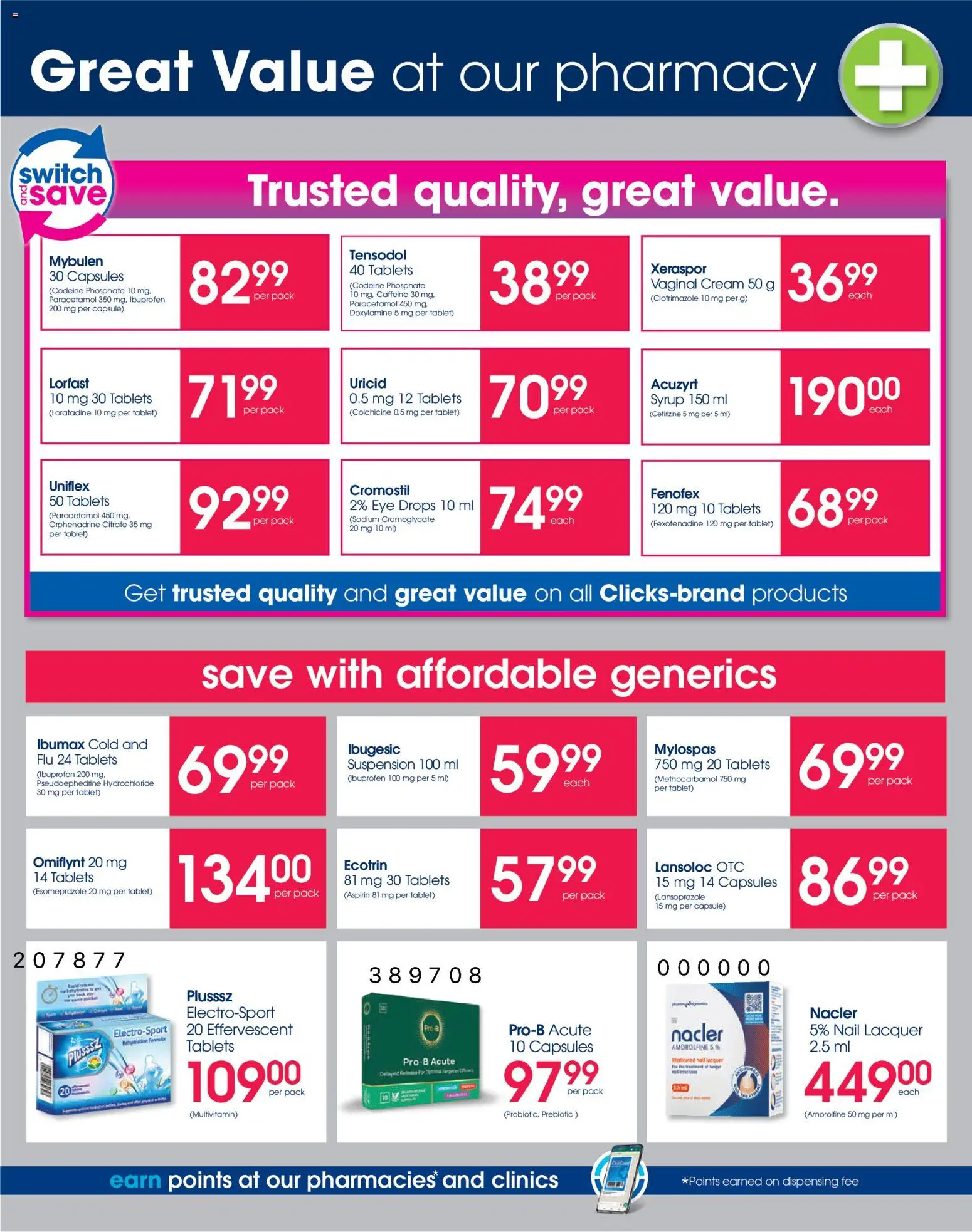 New Clicks catalogue – valid from 25.02.2026 | Page: 29 | Products: Tablet, Switch, Cream, Syrup