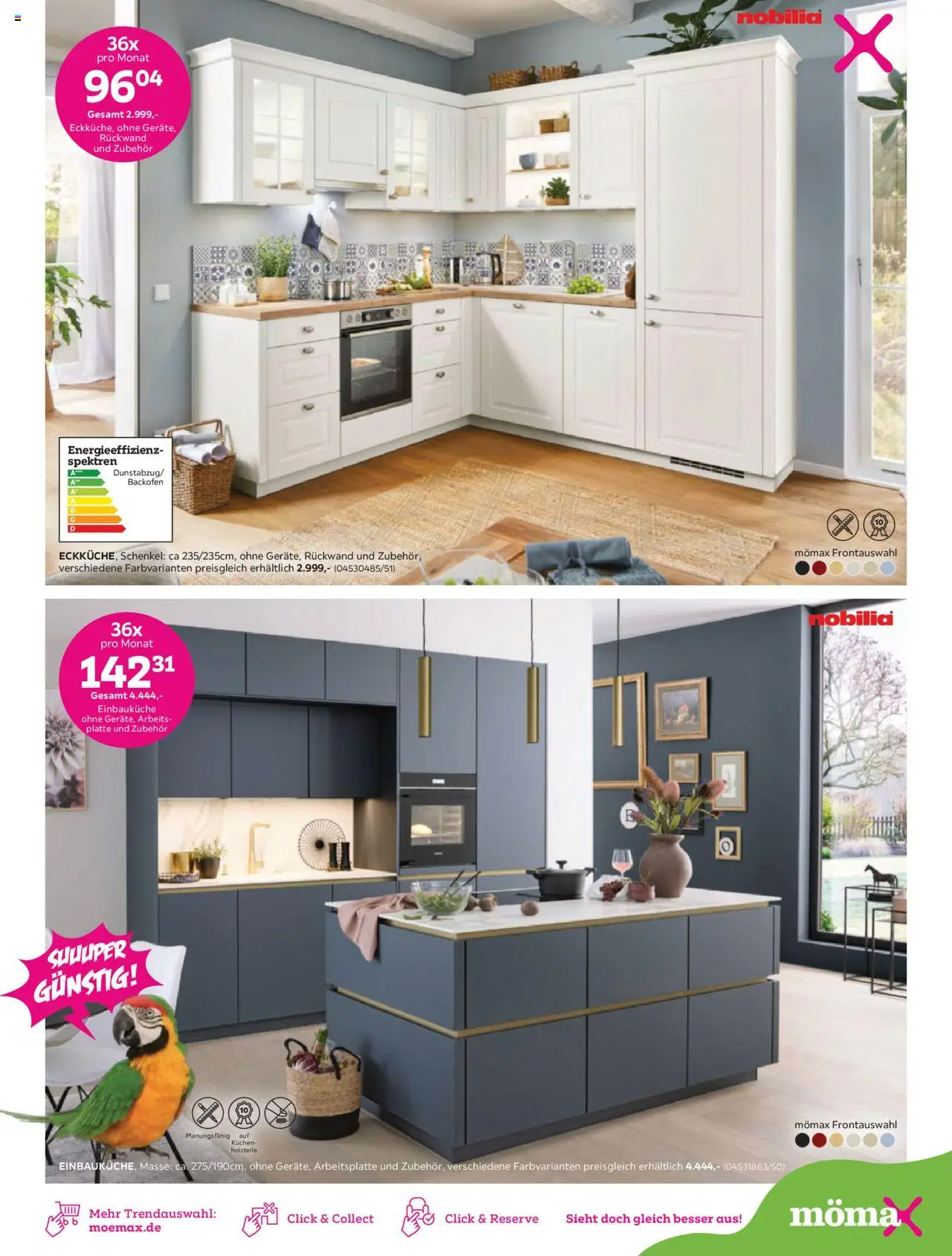 Mömax Prospekt 	 - gültig ab dem 28.07.2025 | Seite: 7 | Produkte: Einbauküche, Backofen, Kuchen