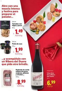 Vista previa Deluxe Tostadas con higos y pasas, Tostadas con higos y pasas, 80 g válido desde el 03.11.2025 | Página: 15 | Productos: Queso, Vino, Cerdo, Σαντιγύ