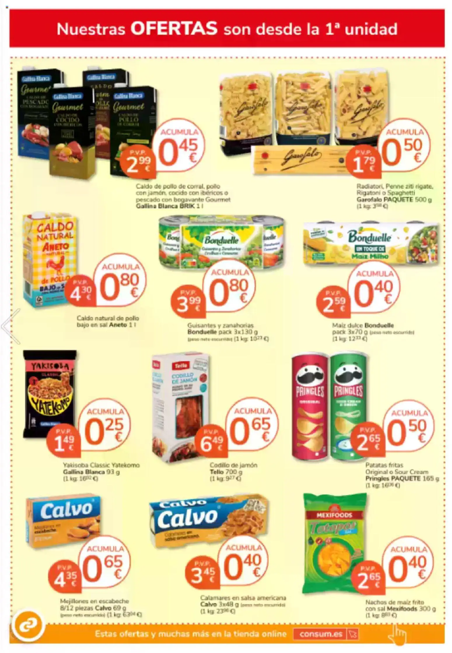 Consum folleto │ válido desde el 05.02.2026 | Página: 14 | Productos: Καλτσάκια μισά, Jamón, Jamón cocido, Peso