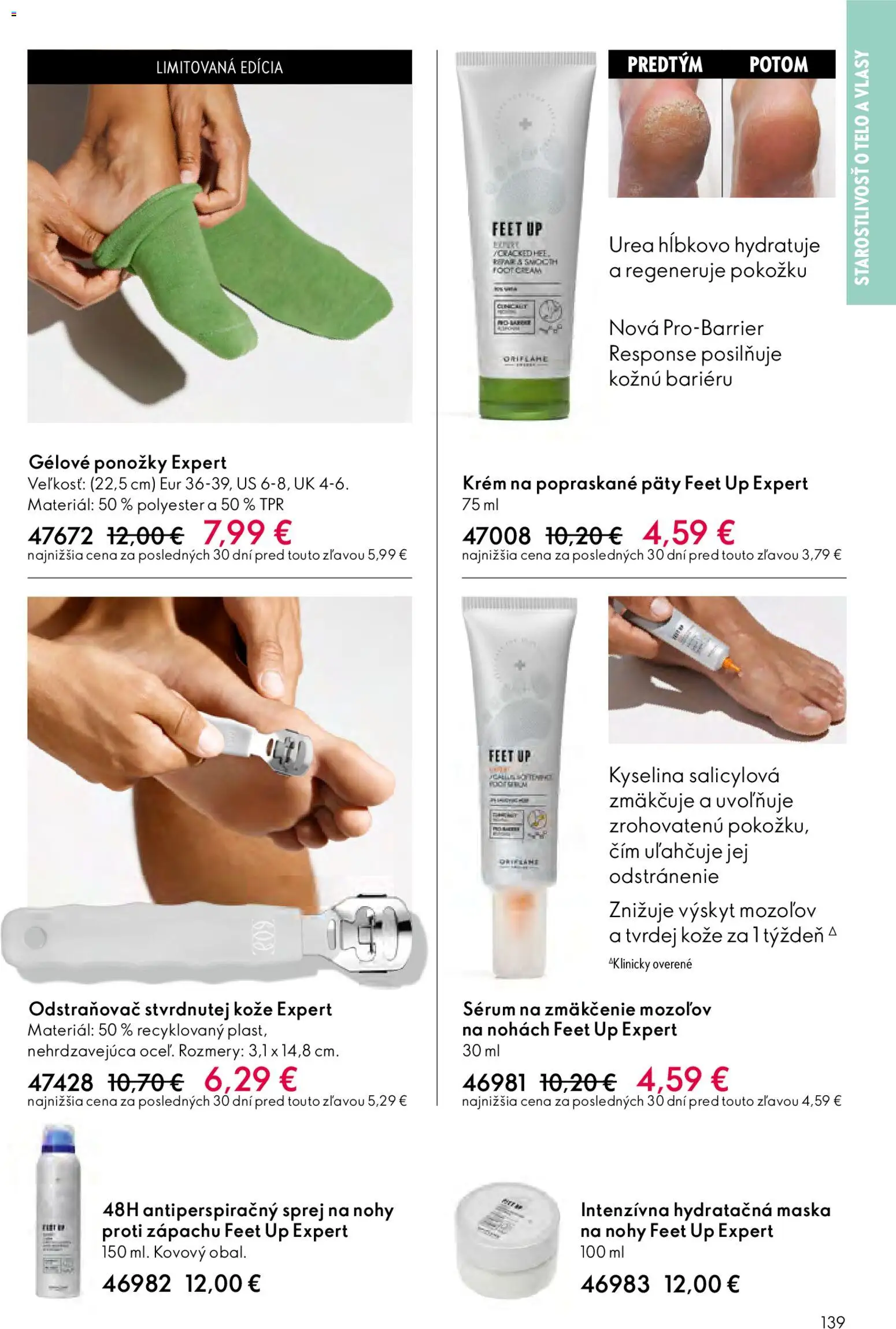 Nové Oriflame akcie – leták je platný od 03.12.2025 | Strana: 139 | Produkty: Maska, Ponožky, Krém