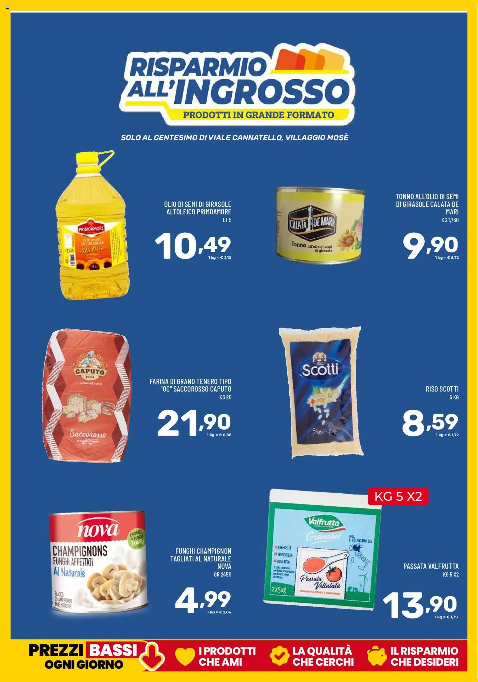 Volantino Il Centesimo del 03.02.2026 | Pagina: 20 | Prodotti: Riso, Farina, Tonno, Olio di semi di girasole