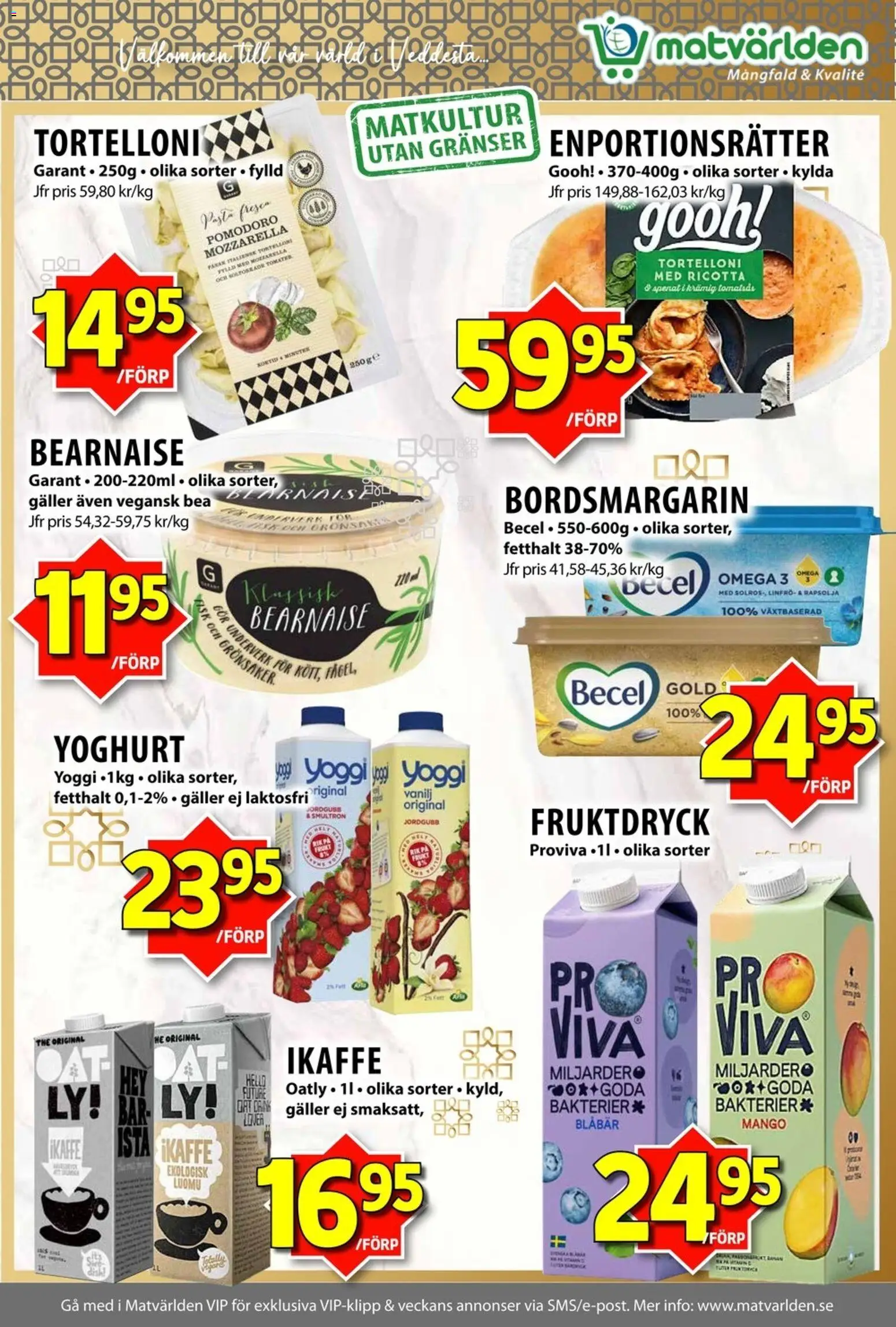 Matvärlden reklamblad aktuell från 05.01.2026 | Sida: 6 | Produkter: Spenat, Yoghurt, Pasta, Blåbär
