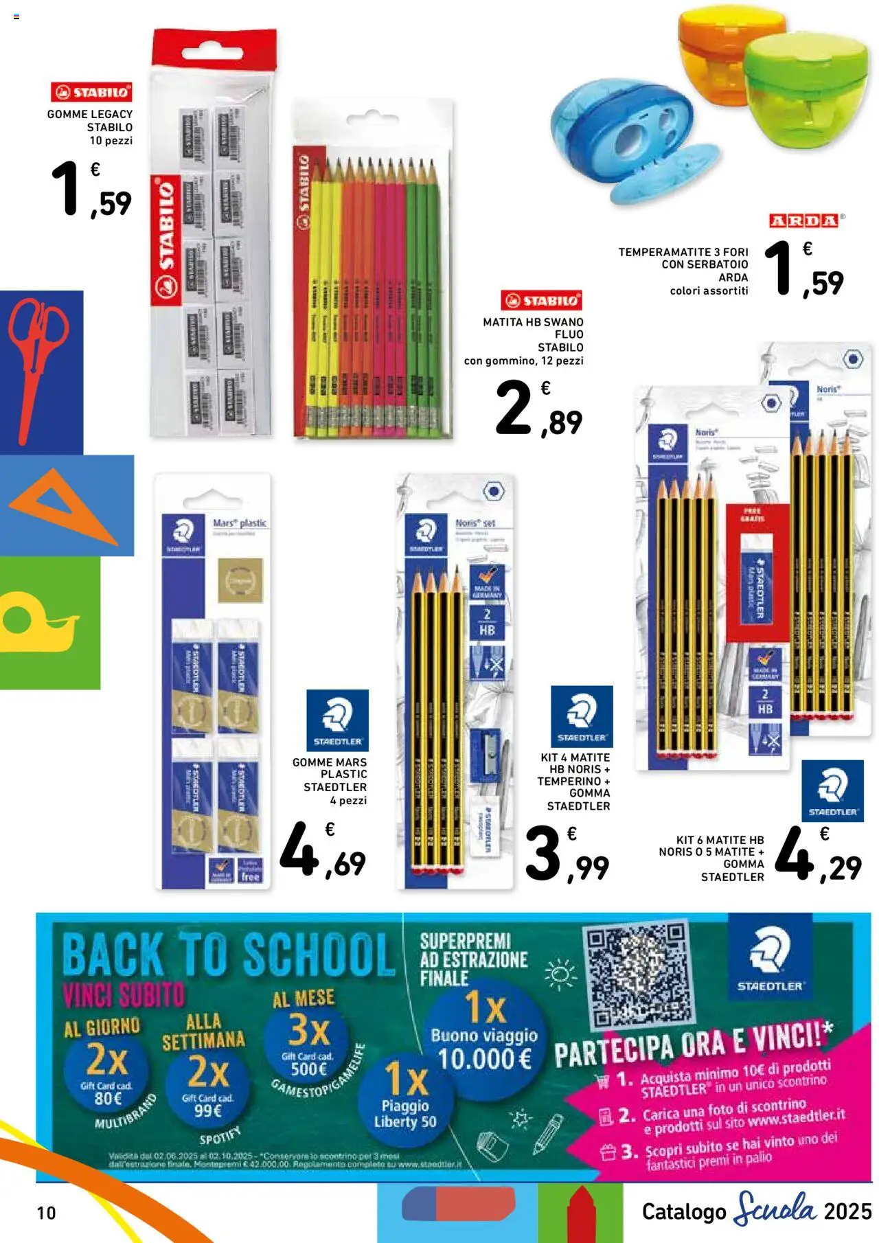 Volantino Spazio Conad del 22.08.2025 | Pagina: 10 | Prodotti: Temperamatite, Temperino