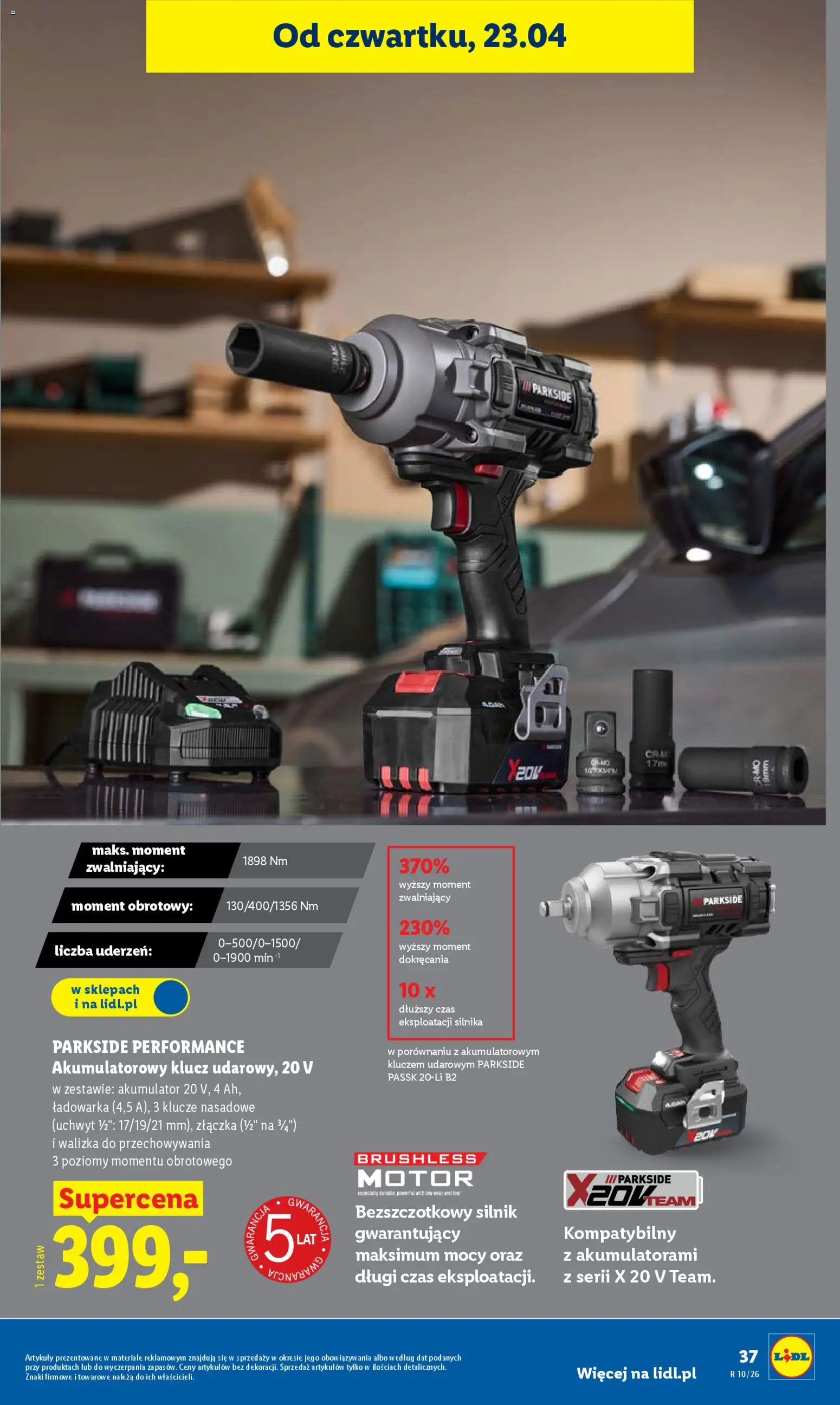 Lidl Polsko leták od 23.04.2026 | Strana: 37 | Produkty: Parkside