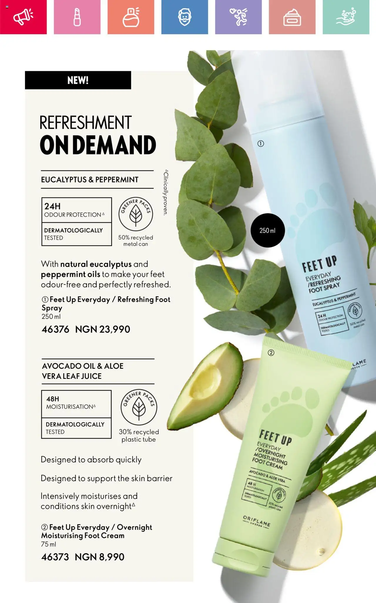 Oriflame -Catalogue valid from 01.04.2025 | Page: 11 | Products: Mošt, Juice, Oil, Avocado