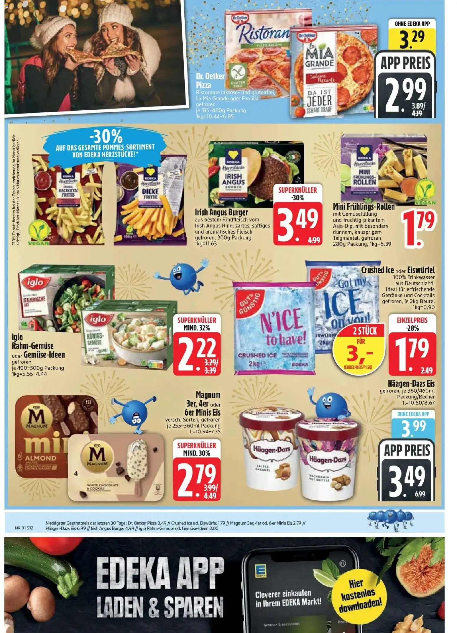 Edeka prospekt Vohburg	 – gültig ab 28.12.2025 | Seite: 14 | Produkte: Burger, Pizza, Rindfleisch, Fleisch