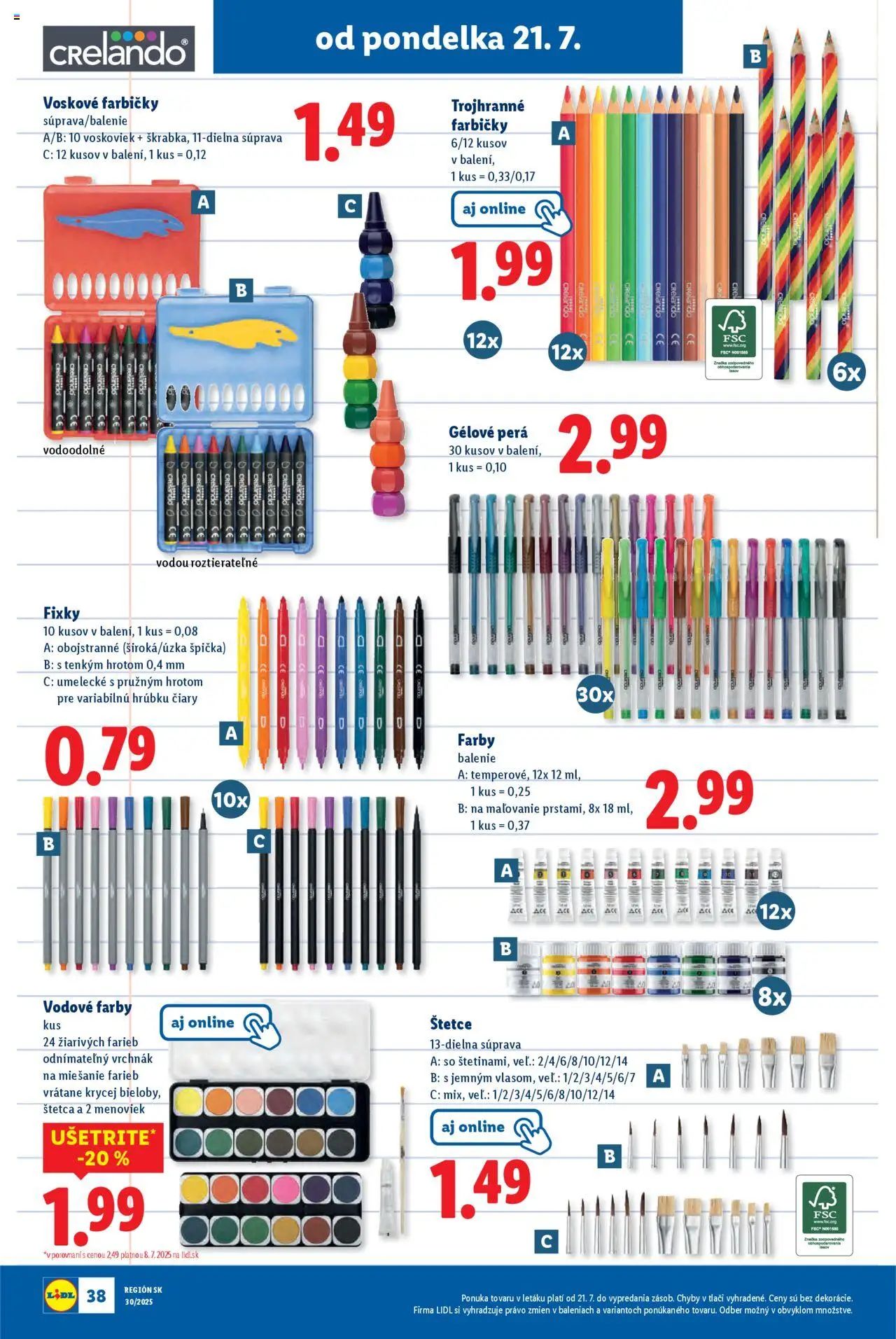 Lidl leták │ platný od 21.07.2025 | Strana: 52 | Produkty: Fixky