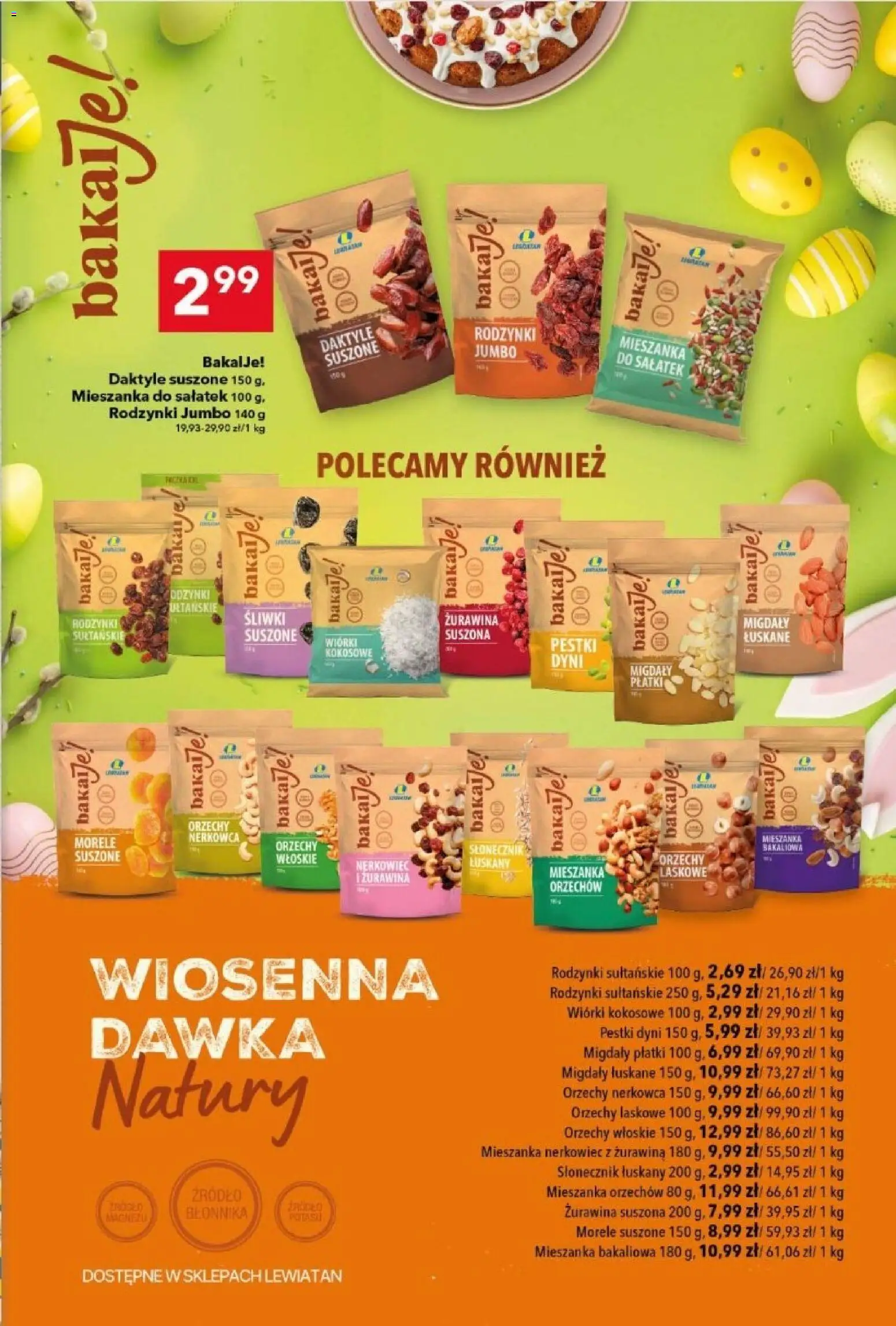 Lewiatan gazetka od 12.03.2026 | Strona: 7 | Produkty: Wiórki kokosowe, Śliwki, Śliwki suszone, Płatki