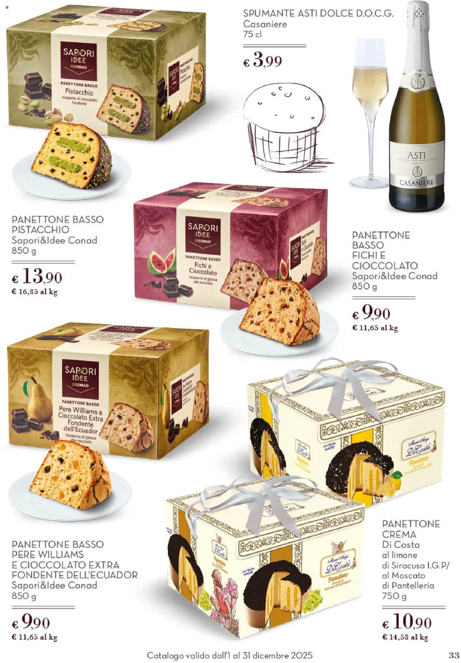 Volantino Spazio Conad del 01.12.2025 | Pagina: 33 | Prodotti: Crema, Cioccolato, Limone, Panettone