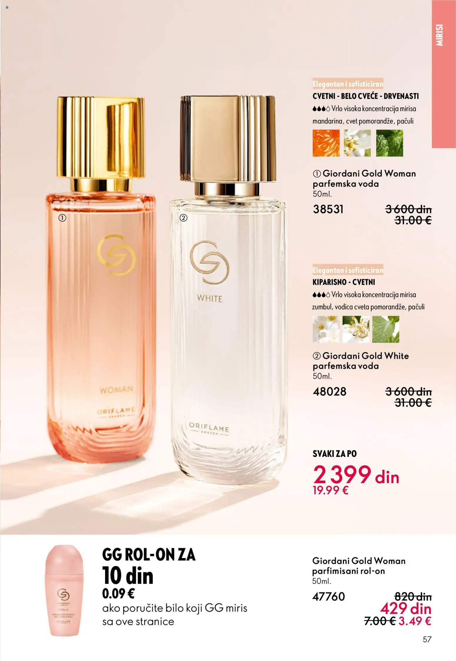 Oriflame katalog - važi od 31.12.2025 | Strana: 57 | Proizvode: Miris, Voda, Cvece