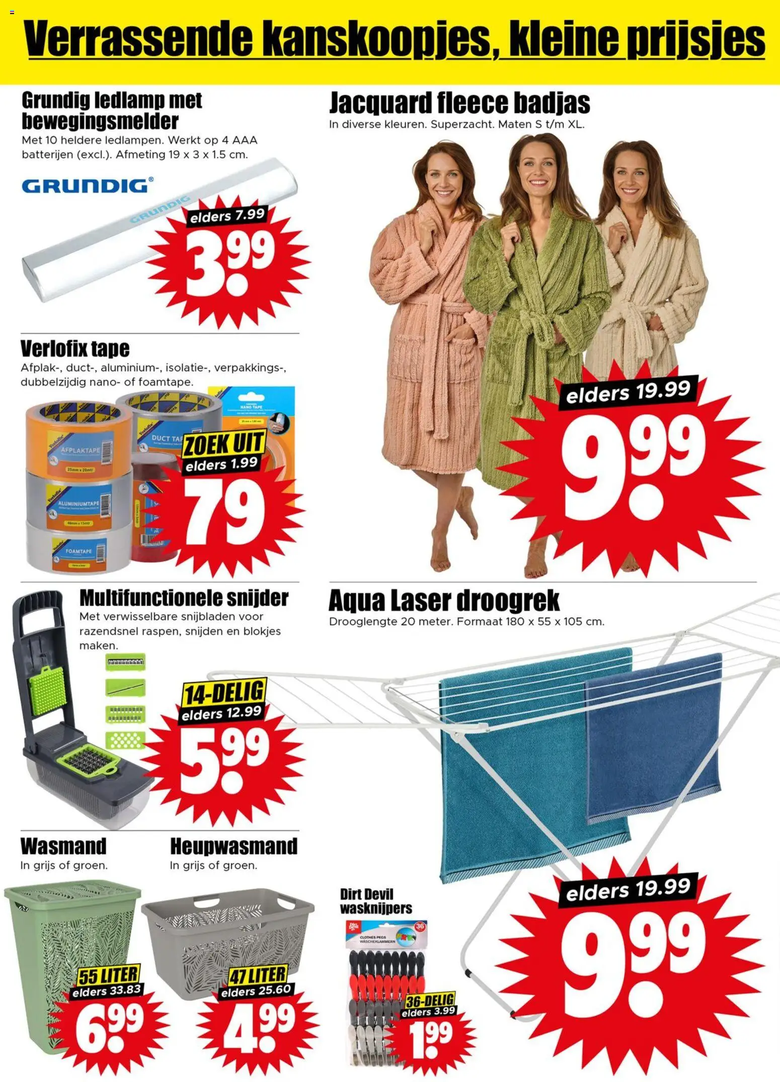 {H1} | Pagina: 30 | Producten: Badjas, Ledlamp, Snijder, Tape