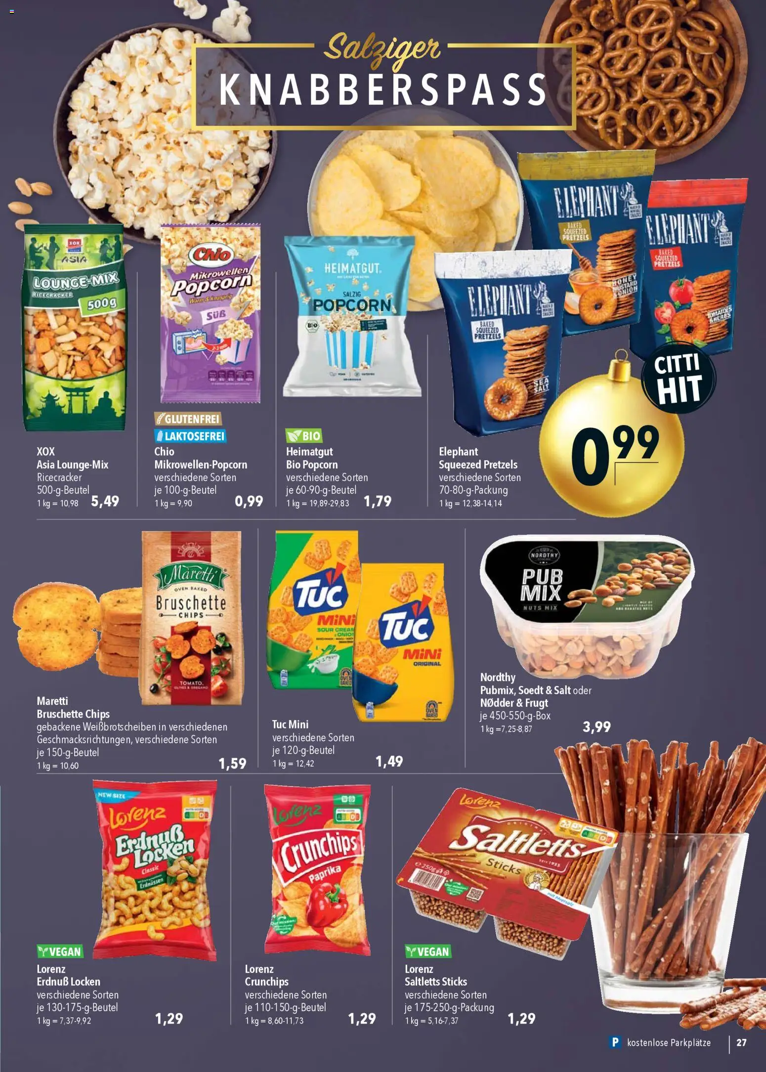CITTI Markt Prospekt 	 – gültig ab 03.12.2025 | Seite: 27 | Produkte: Paprika, Chips