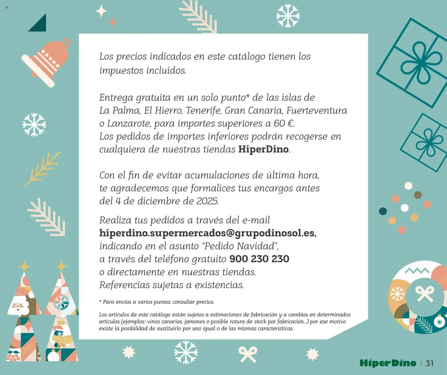 HiperDino - Catálogo Lotes y Cestas │ válido desde el 10.11.2025 | Página: 31 | Productos: Té, Teléfono