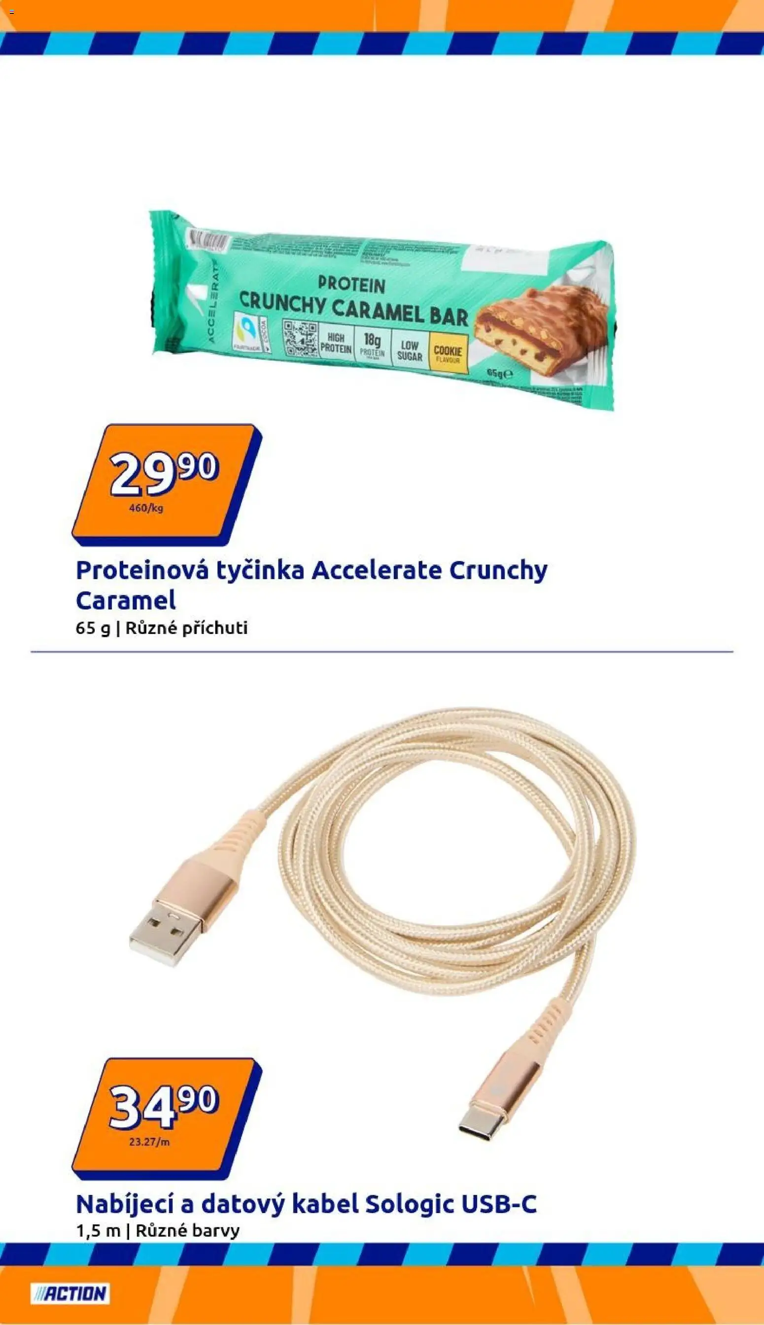 Action leták od 14.01.2026 | Strana: 20 | Produkty: Proteinová tyčinka, Kabel, Barvy, Protein