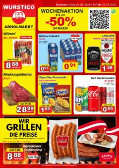 Wurstico Abholmarkt Flugblatt ab 16.04.2026 gültig