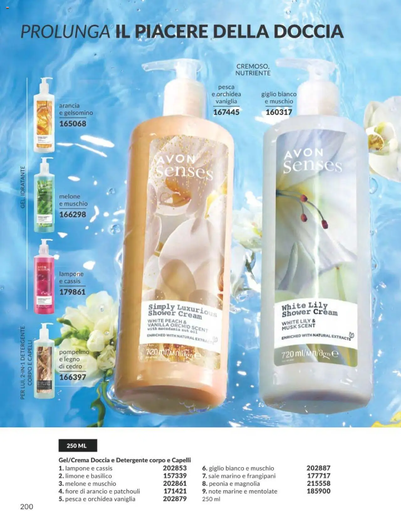 Volantino Avon del 01.09.2025 | Pagina: 200 | Prodotti: Detergente, Limone, Pesca, Melone