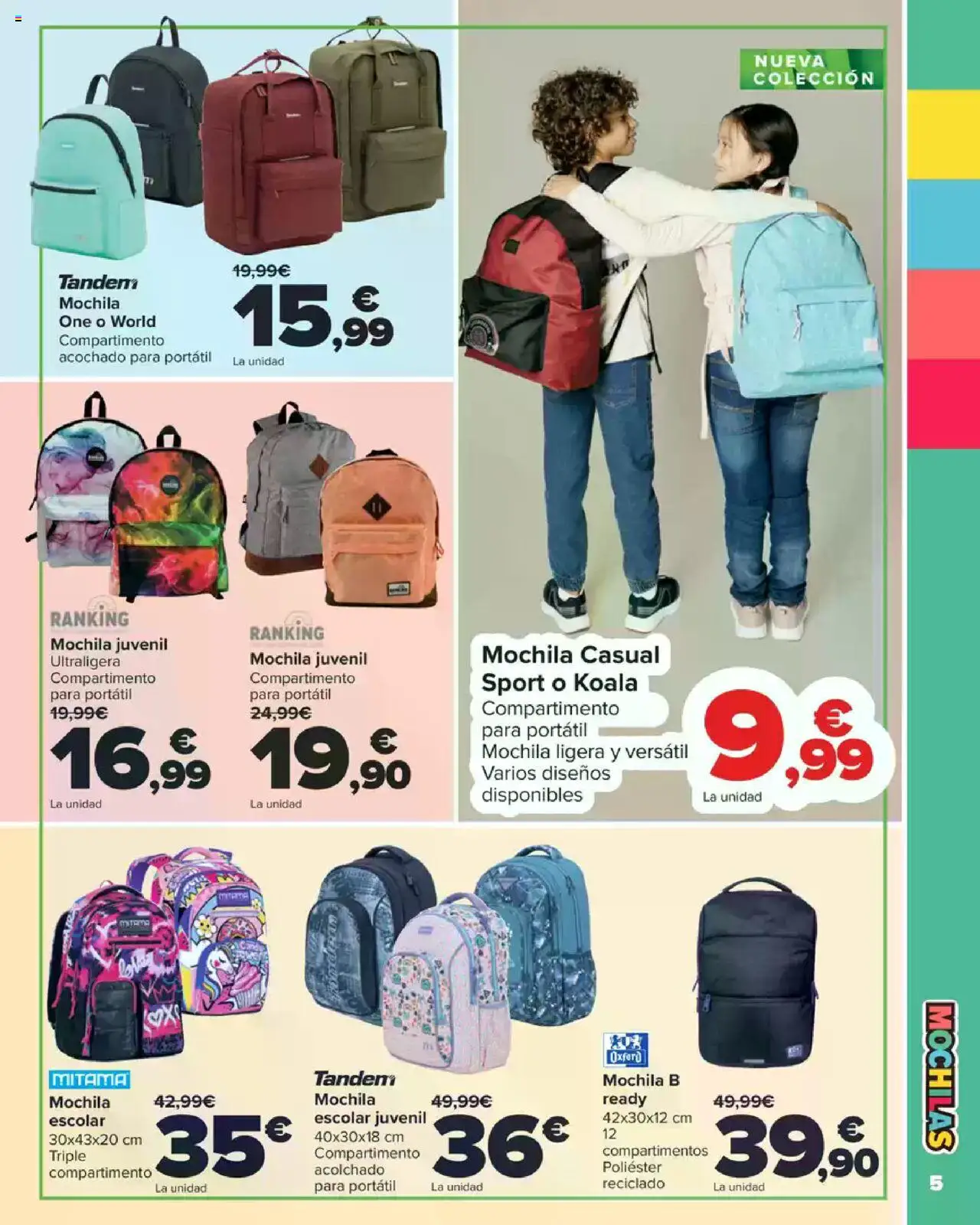 Carrefour Vuelta al Cole │ válido desde el 18.08.2025 | Página: 5 | Productos: Mochila