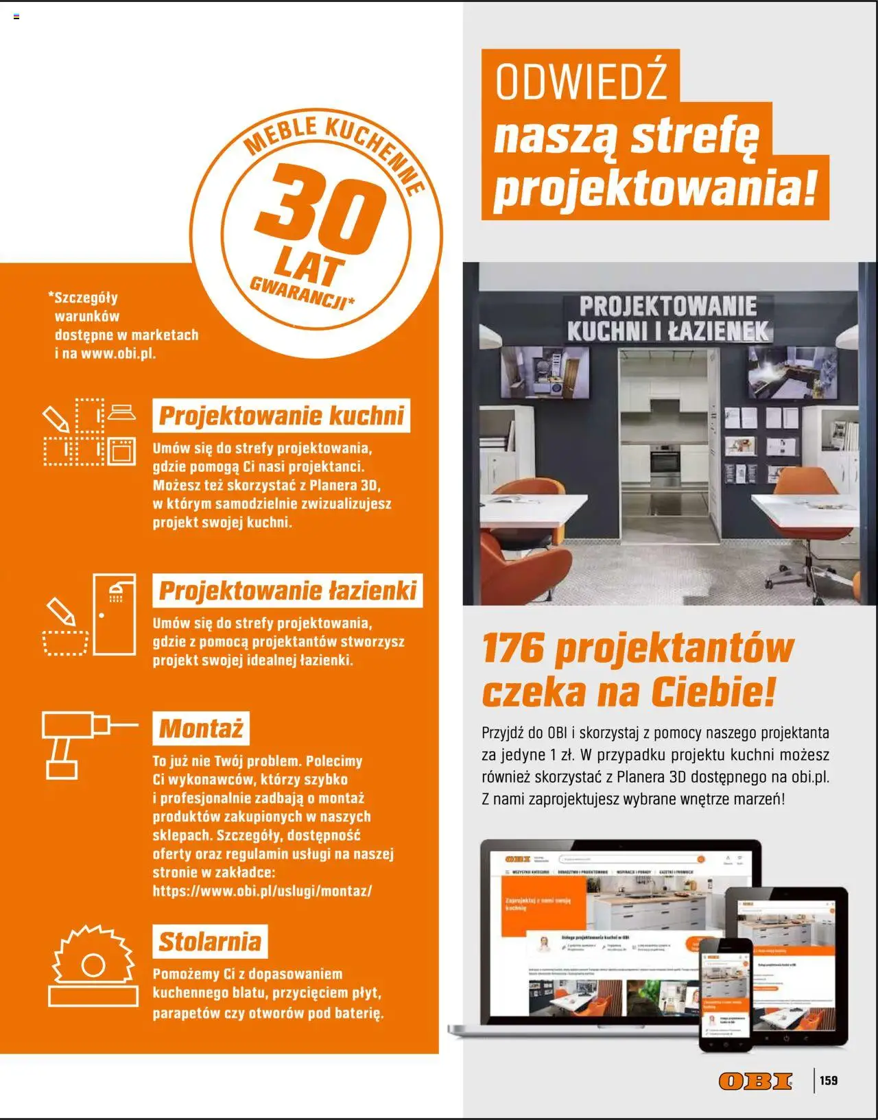 OBI Gazetka - Kuchnia Łazienka Salon od 20.08.2025 | Strona: 159