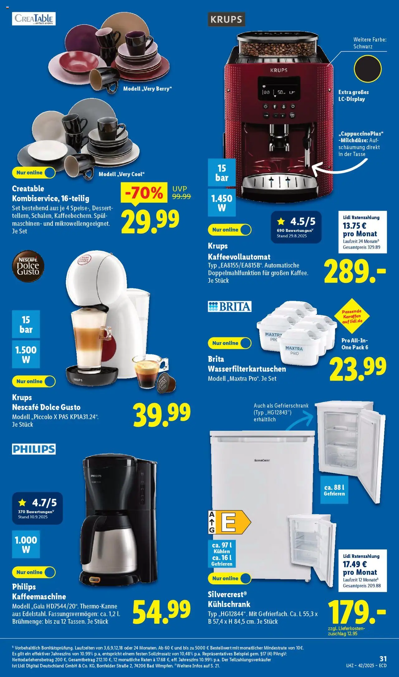 Lidl - Prospekt – gültig ab 13.10.2025 | Seite: 7 | Produkte: Philips, Nescafe, Kaffeevollautomat, Dolce gusto
