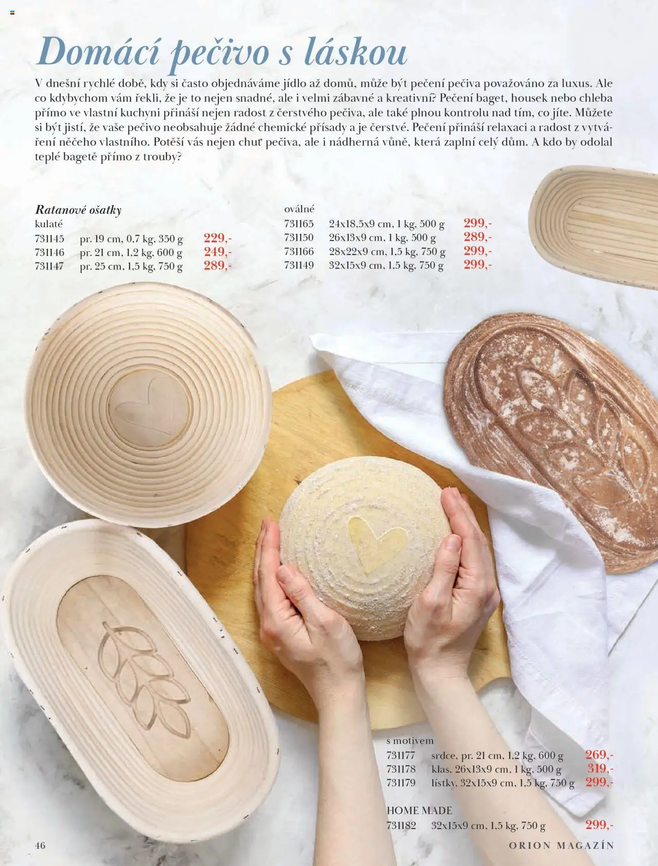 Orion katalog - Podzim/zima od 23.09.2025 | Strana: 46 | Produkty: Chleba, Pečivo