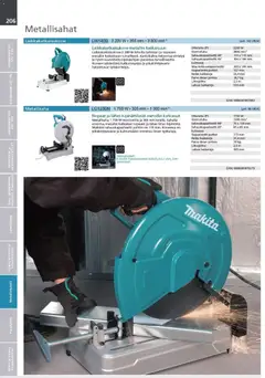 Makita-mainoslehti voimassa 24.03.2026 alkaen | Sivu: 206 | Tuotteet: Kantokahva