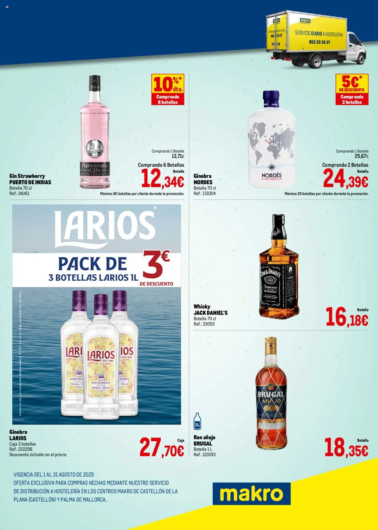 Makro - Destilados Levante │ válido desde el 01.08.2025 | Página: 3 | Productos: Ron, Ginebra, Whisky, Caja