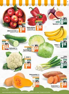 Nové COOP Jednota akcie – leták je platný od 18.09.2025 | Strana: 3 | Produkty: Paprika, Kapusta, Jablká, Kapusta biela