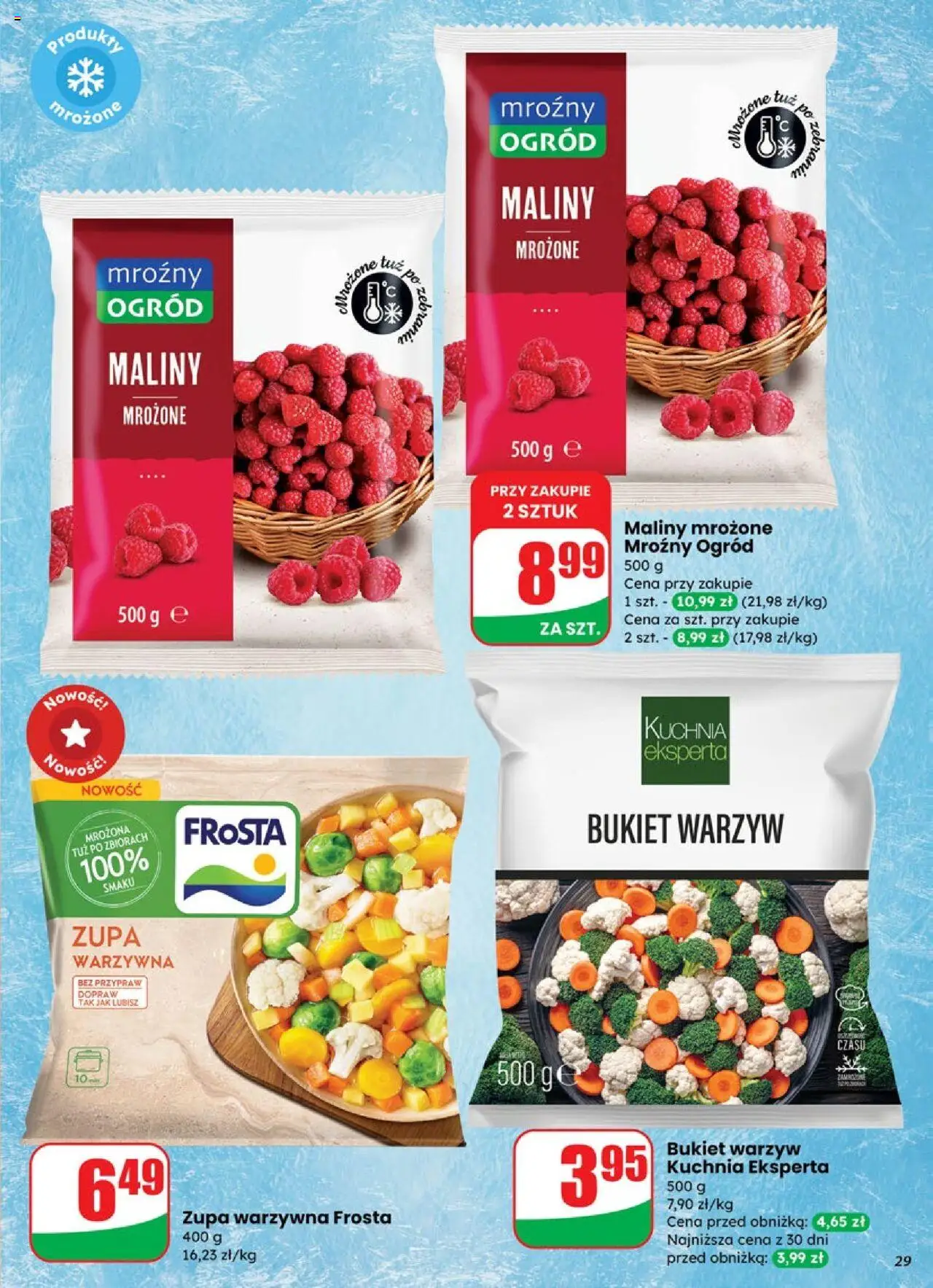 Dino Gazetka od 17.09.2025 | Strona: 29 | Produkty: Maliny, Zupa