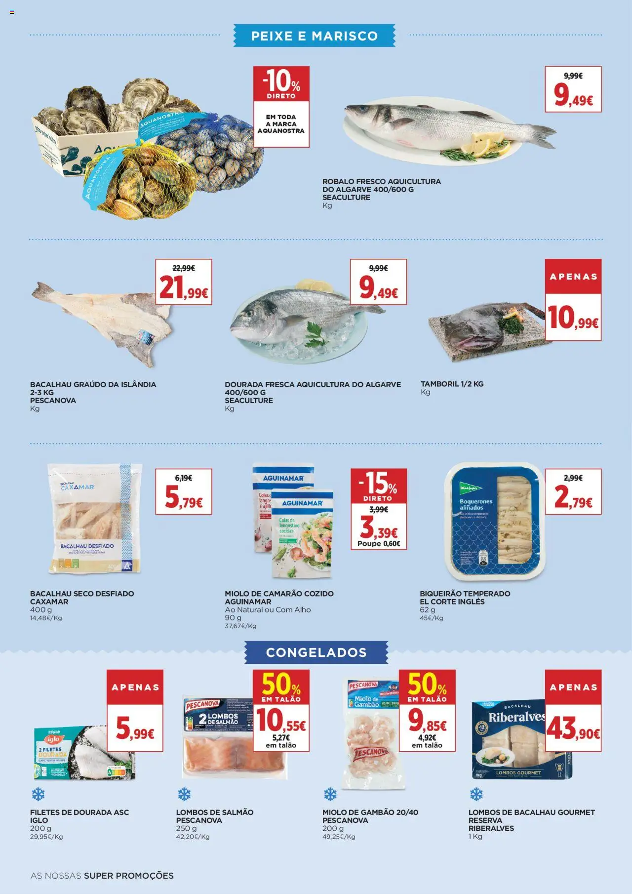 El Corte Ingles folheto │ válido de 08.08.2025 | Página: 6 | Produtos: Dourada, Camarão, Tamboril, Peixe