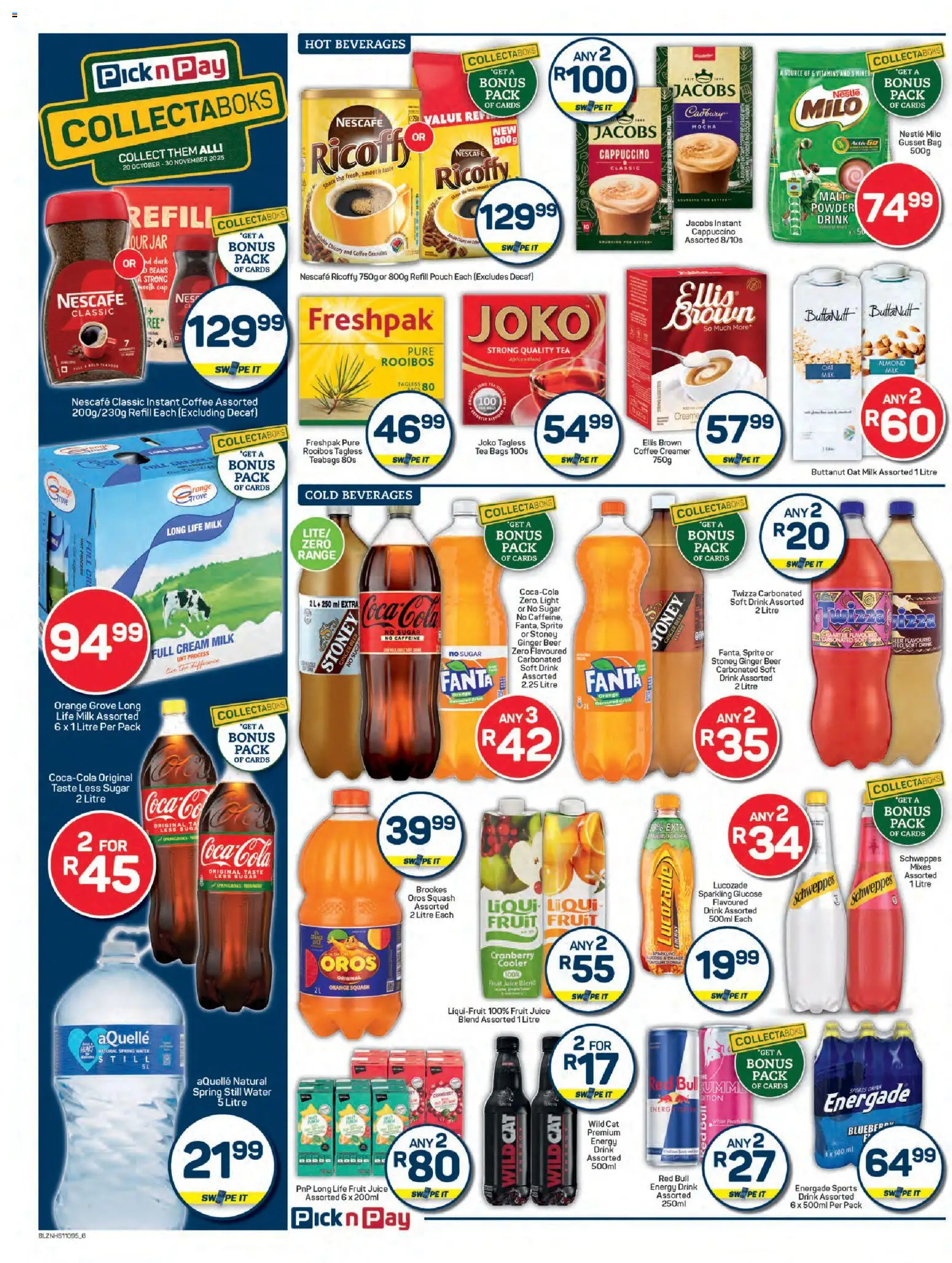 New Pick n Pay catalogue – valid from 23.10.2025 | Page: 6 | Products: Beans, Juice, Stoney, Sugar