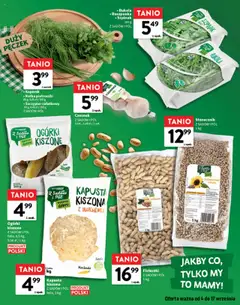 Intermarche Gazetka - Ja to kupuję od 04.09.2025 | Strona: 19 | Produkty: Roszponka, Słonecznik łuskany, Marchewka, Ogórki