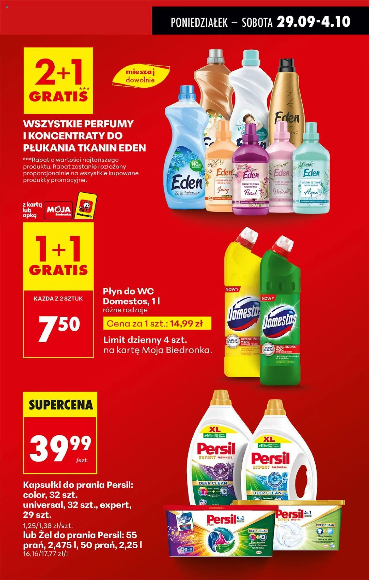 Biedronka gazetka od 29.09.2025 | Strona: 13 | Produkty: Karta, Perfumy, Kapsułki do prania, Detergent