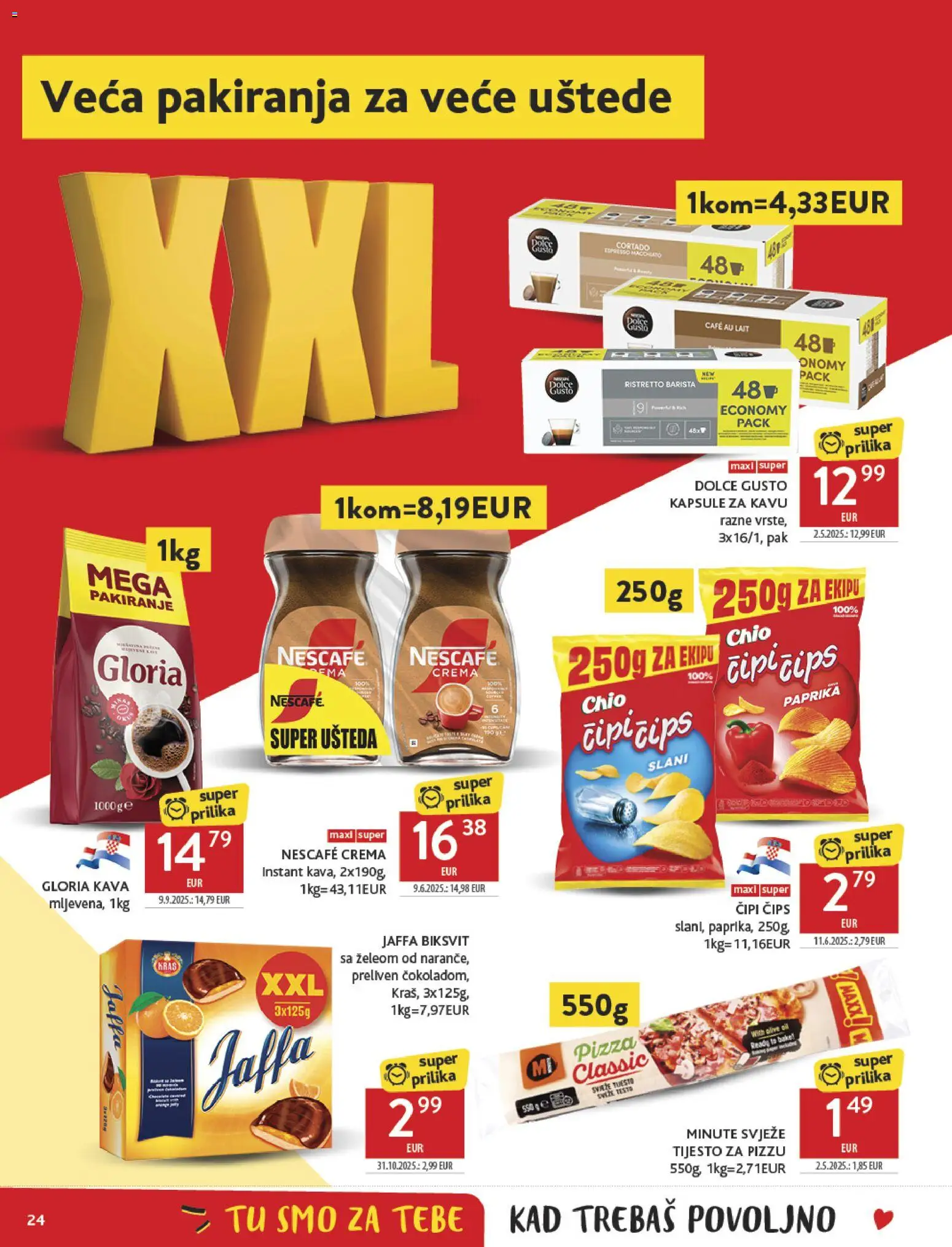 Konzum katalog | vrijedi od 19.11.2025 | Stranica: 24 | Proizvodi: Kava instant, Dolce Gusto, Nescafe, Paprika