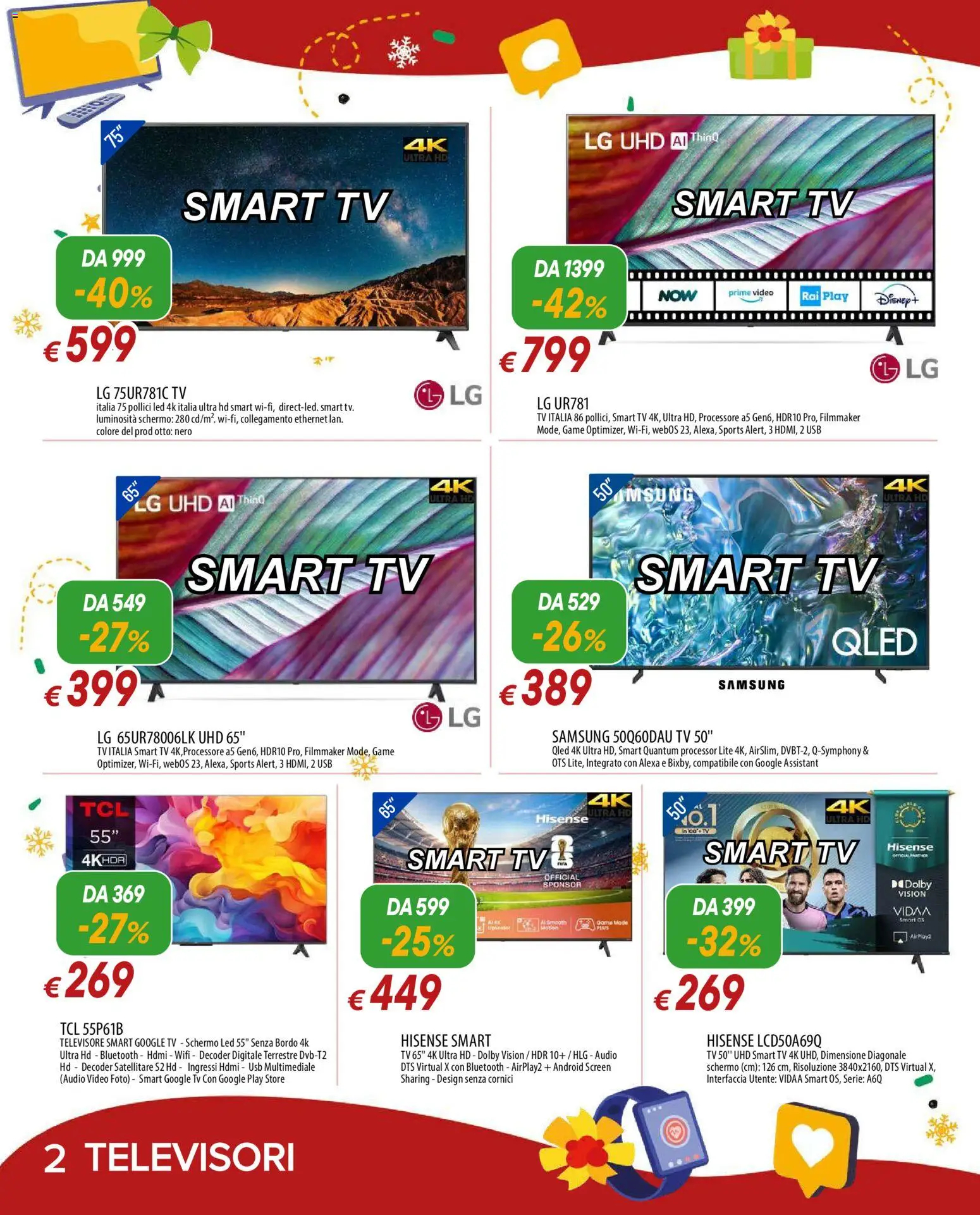 Volantino Famila del 01.12.2025 | Pagina: 2 | Prodotti: smart TV, Video, Audio, Samsung