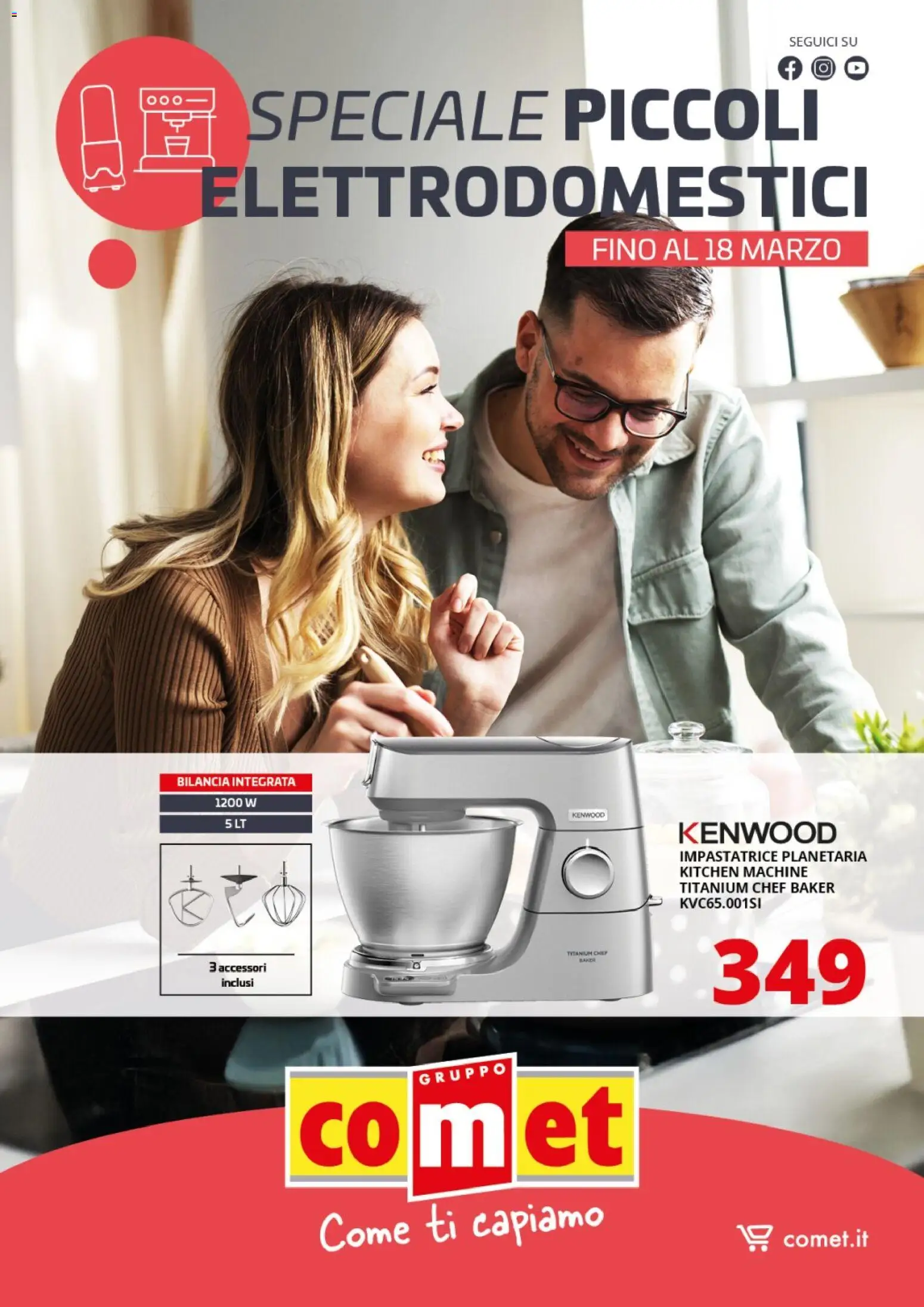 Volantino Comet del 06.03.2026 | Pagina: 1 | Prodotti: Impastatrice, Bilancia