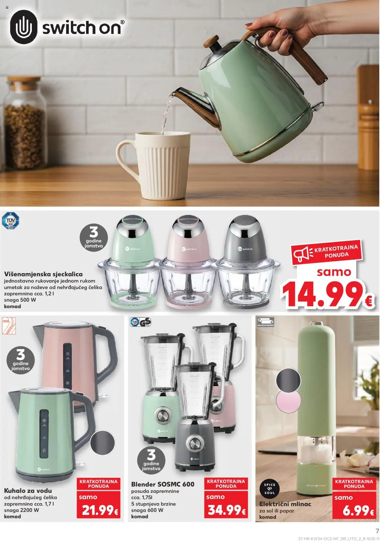 Kaufland katalog | vrijedi od 20.08.2025 | Stranica: 7 | Proizvodi: Kuhalo za vodu, Sol, Papar, Blender