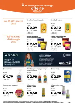 Anteprima del volantino Natura Sì volantino valido a partire dal 04.03.2026 | Pagina: 2 | Prodotti: Prosciutto Crudo, Prosciutto, Lampone, Senape