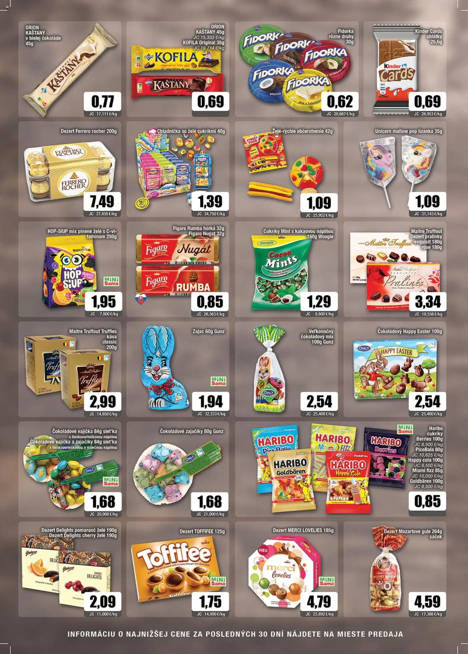 Nové Sama akcie – leták je platný od 20.02.2026 | Strana: 9 | Produkty: Chladnička, Merci, Cukríky, Cola